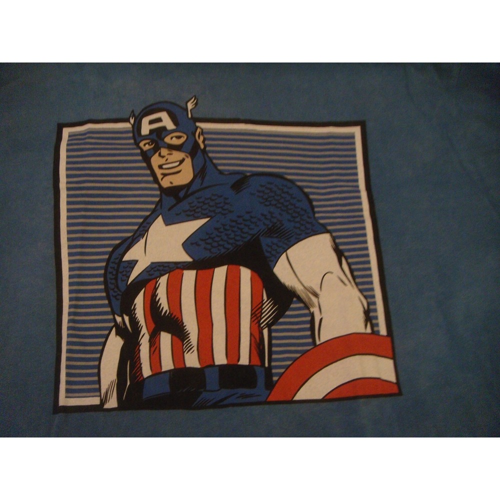 Marvel Disney adult 2XL blue t-shirt CAPTAIN AMERICA